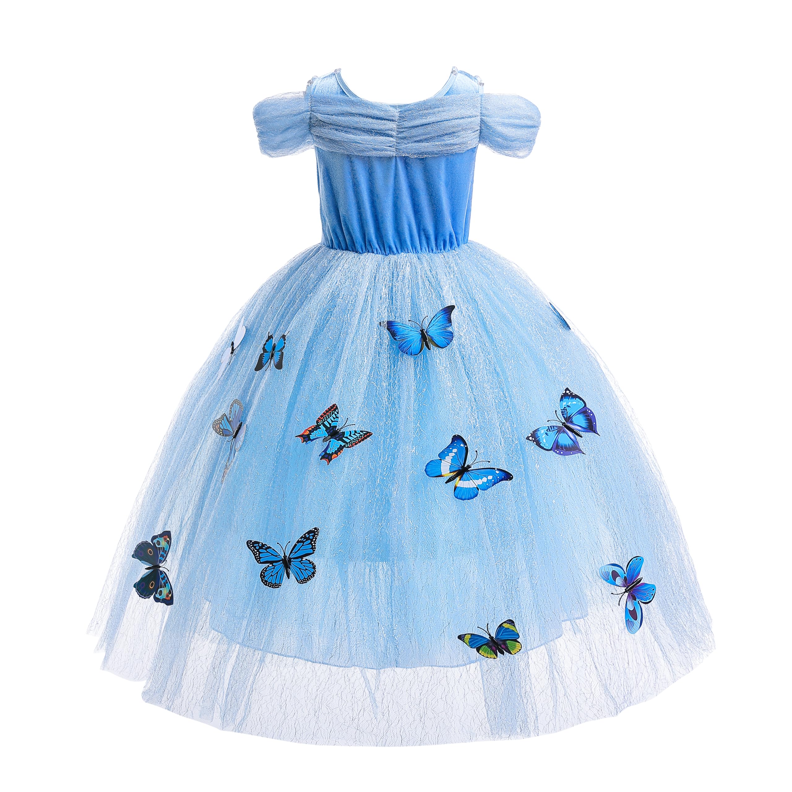 Dressy Daisy Toddler Little girls Princess Dress costume with Accessories christmas Halloween Fancy Dresses Up Butterfly