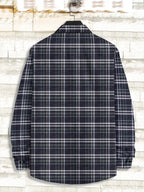 Noble Monk MenS Regular Long Sleeve Cotton Check Shirt | Casual Shirt With Spread Collar
