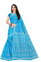 TAMAIRA FASHION Womens Moonga Doria Pure Cotton Saree Without Blouse Piece(1756_Turquoise)