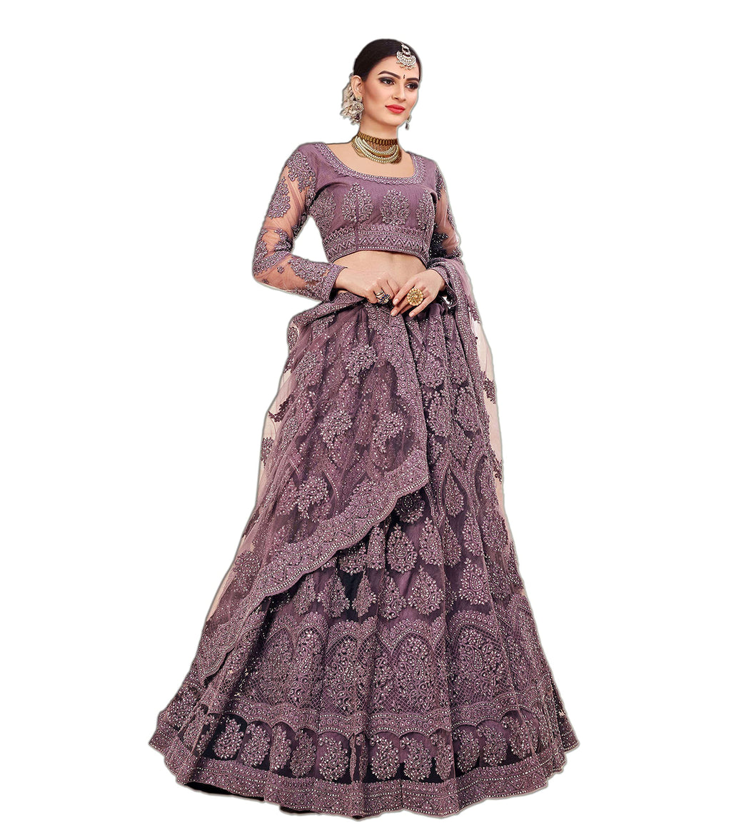 PATLANI Womens Net Readymade Lehenga Choli