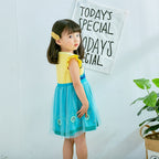 Dressy Daisy Ice Princess Fever Dress Up Clothes Halloween Fancy Party Tulle Skirt Summer Outfit for Toddler Girls Size 2T, Styl