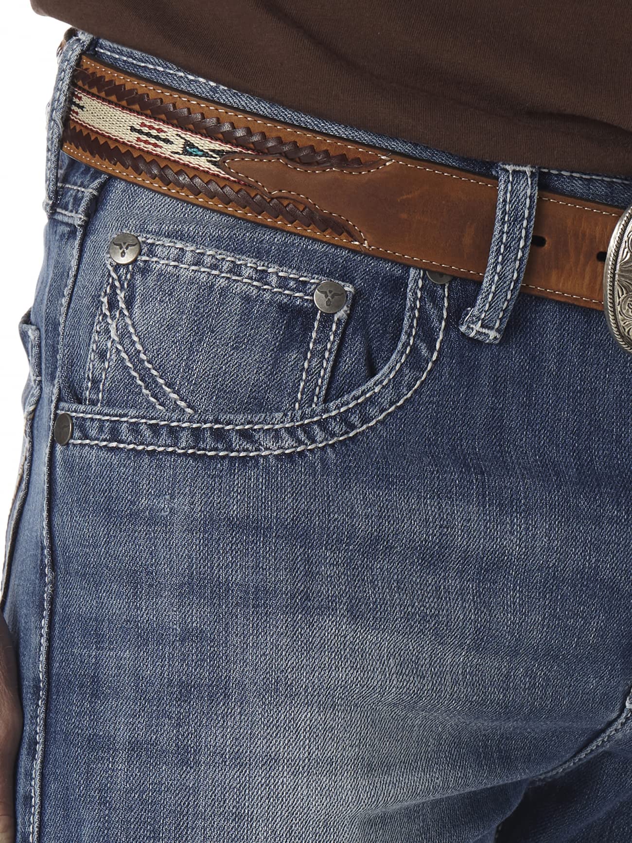 Wrangler mens 20x No. 42 Vintage Boot Cut jeans, Light Blue, 31W x 36L US