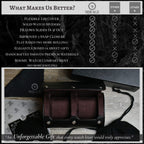 2 Watch Case for Men - Watch Roll Travel Case -Watch Organizer & Display - Watch Case - Jade Black