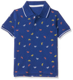 T2F Boys Cotton Regular Fit T-Shirt Royal Blue