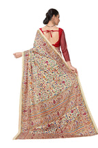 Vimla WomenS Mysore Crepe Silk Uniform Saree With Printed 6 Yard Length And Unstitched Blouse Piece Office Wear Saree