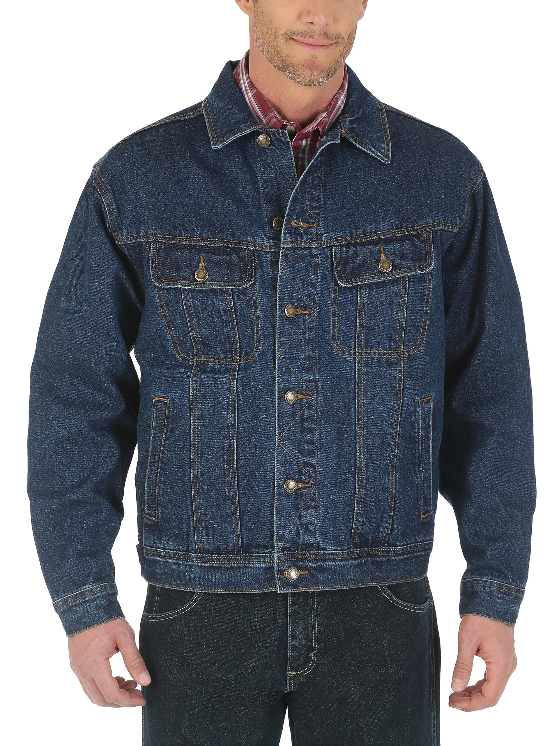Wrangler mens Unlined denim jackets, Antique Indigo, XX-Large Tall US