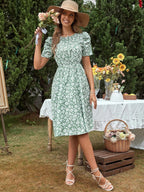 Tagas Women'S Rayon Fit And Flare Knee-Length Dress (Op-3110-1)