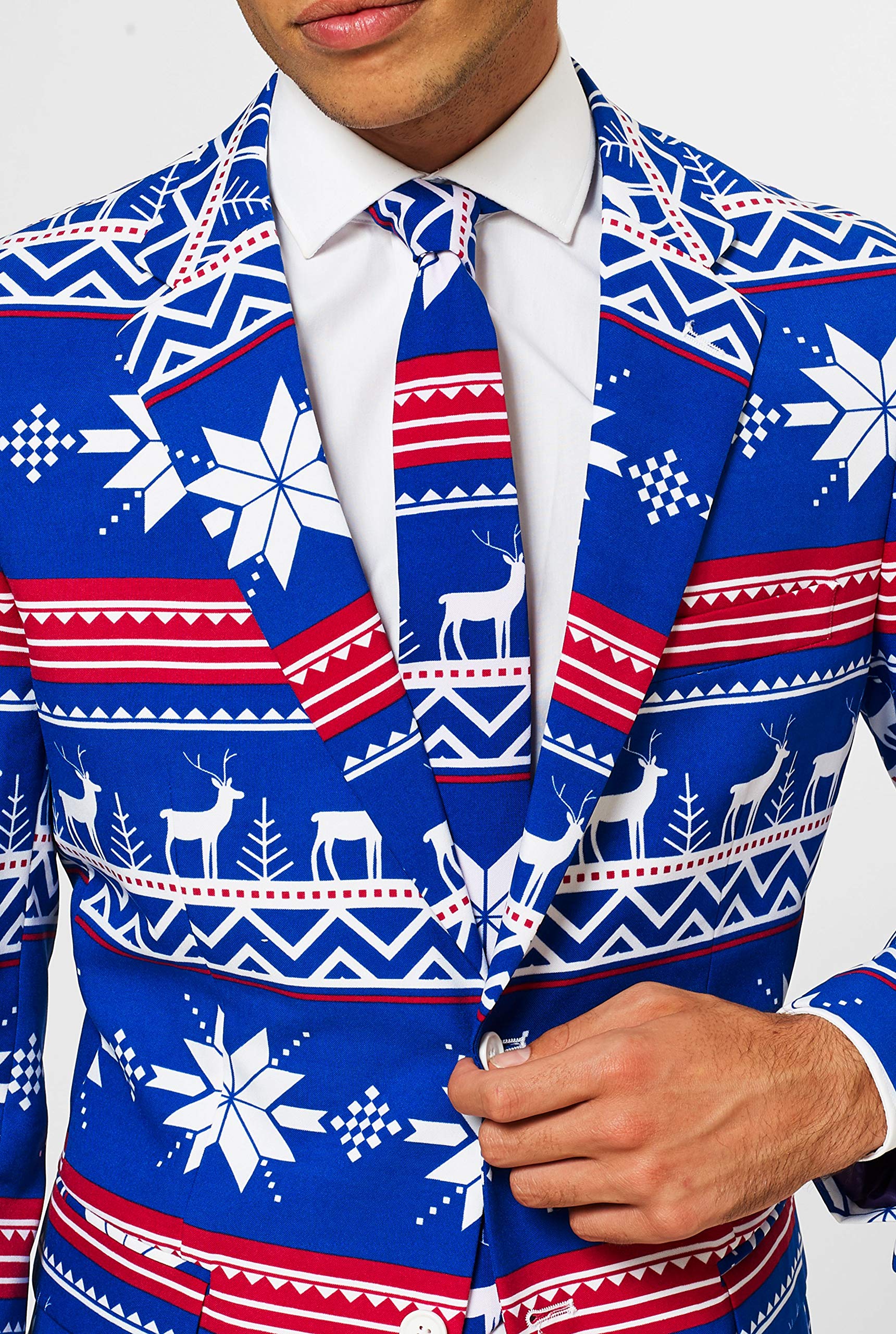The Rudolph Men's Christmas Costume Suit: Size 42