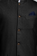 BE ACTIVE Mens Linen Blend Nehru Jacket With Mandarin Collar || Ethnic Koti For Men || Men Koti Formal|| Men Koti Wedding (RFKT