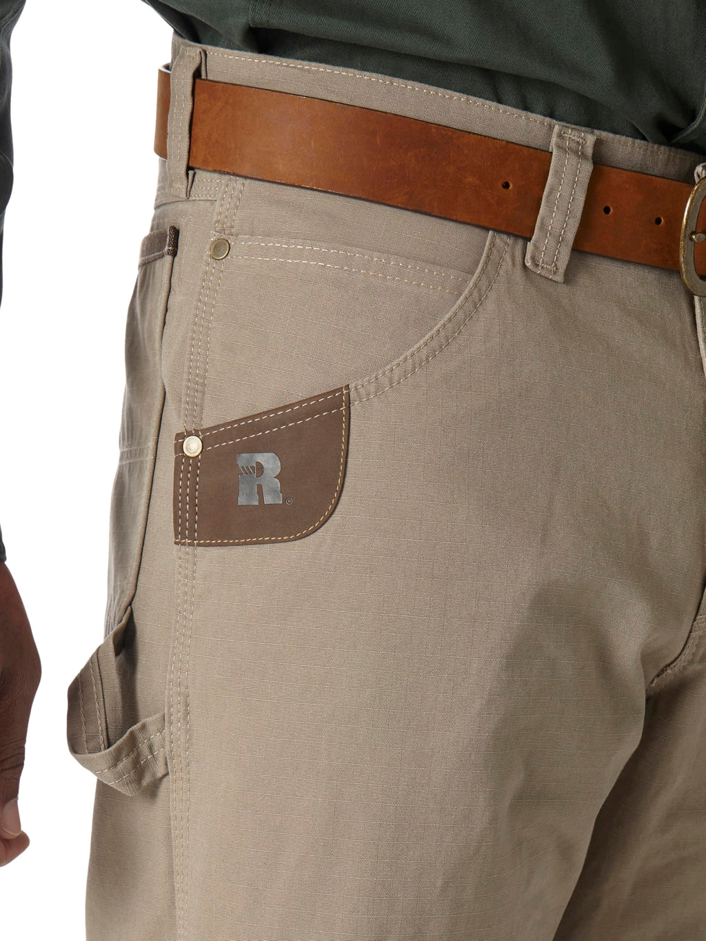 Wrangler Riggs Workwear Men's Carpenter Jean, Dark Khaki, 40W x 30L
