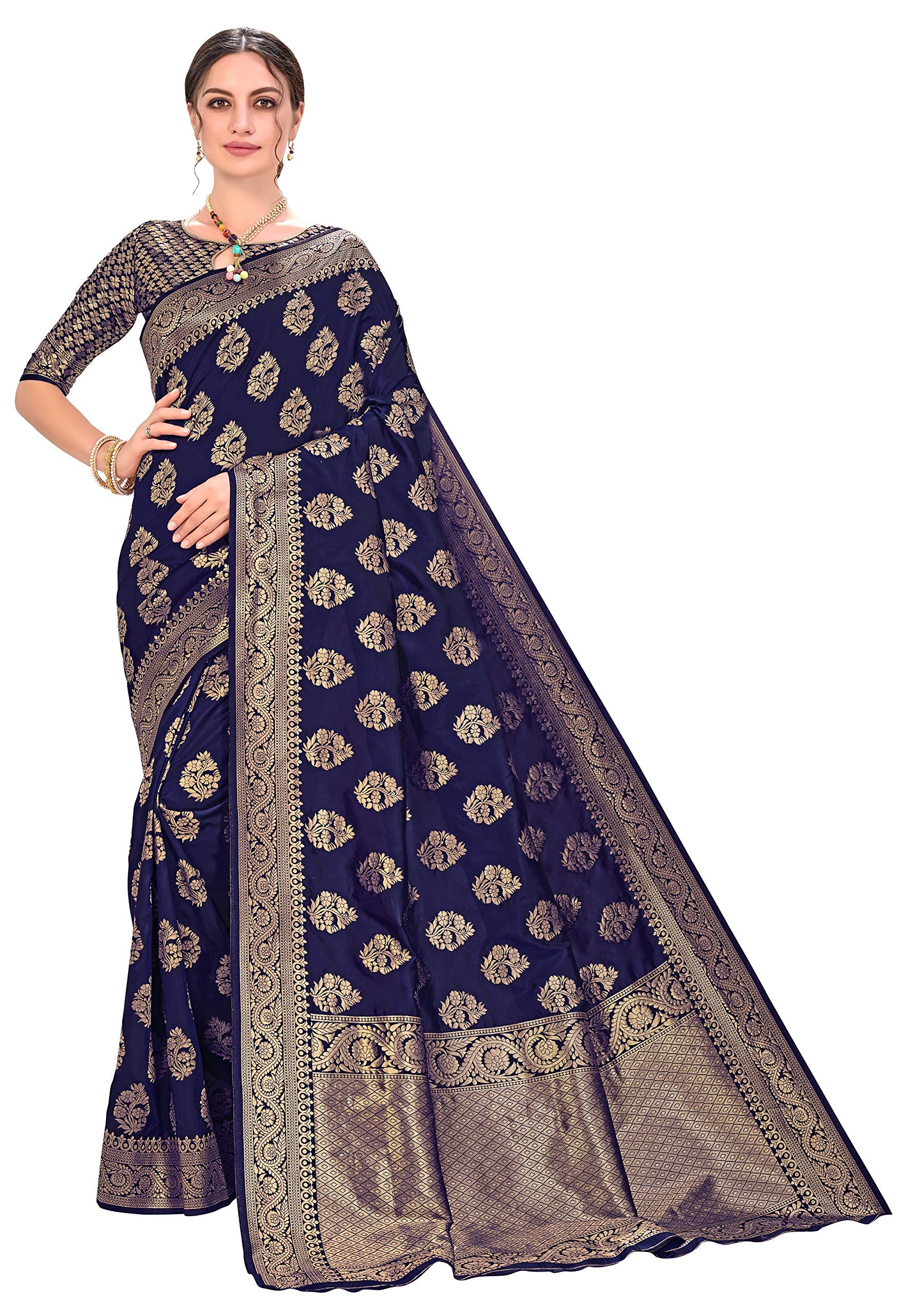 Glory Sarees Womens Banarasi Silk Saree