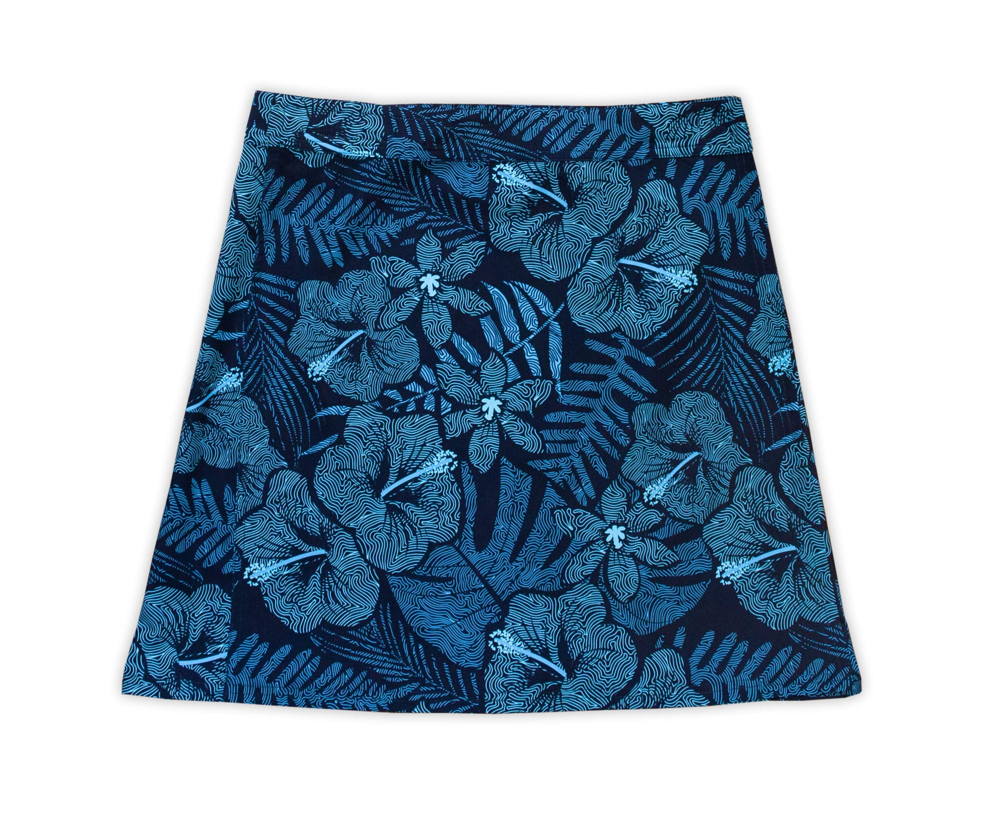 RipSkirt Hawaii | Length 2 with Pockets | Quick Wrap, Quick Dry, Travel Skirt with Side Pockets (4-6, Maui Moonlight)