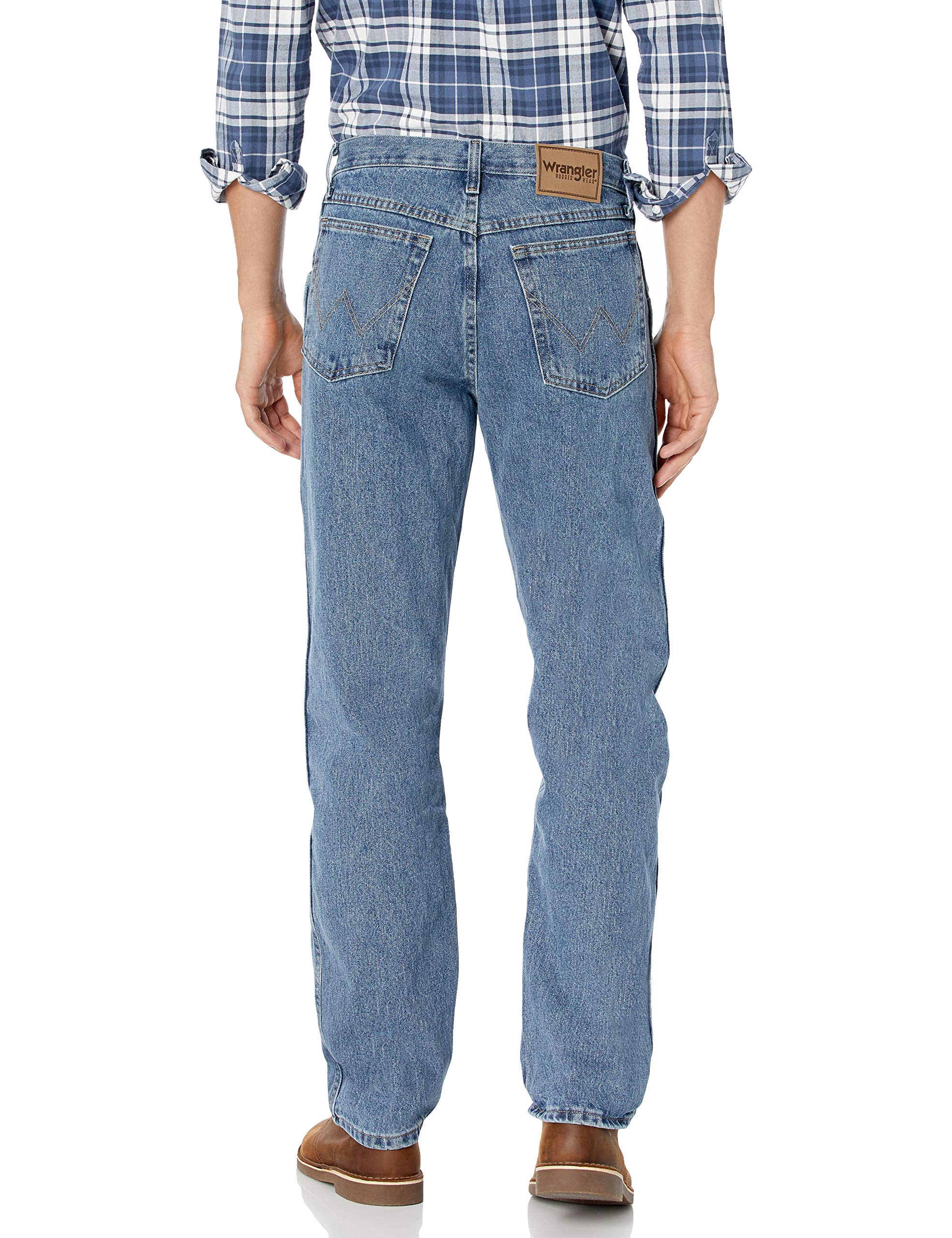 Wrangler mens Relaxed Fit Jeans, Grey Indigo, 62W x 30L US