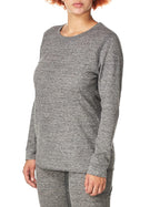 Fruit of the Loom Women's Micro Waffle Premium Thermal Set, Smoke Heather, Small