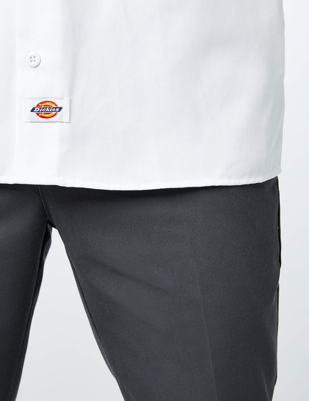Unisex Short-Sleeve Work Shirt - BLAcK - S(D0102H7MF02)
