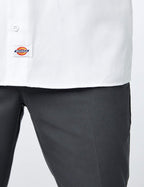 Unisex Short-Sleeve Work Shirt - BLAcK - S(D0102H7MF1J)