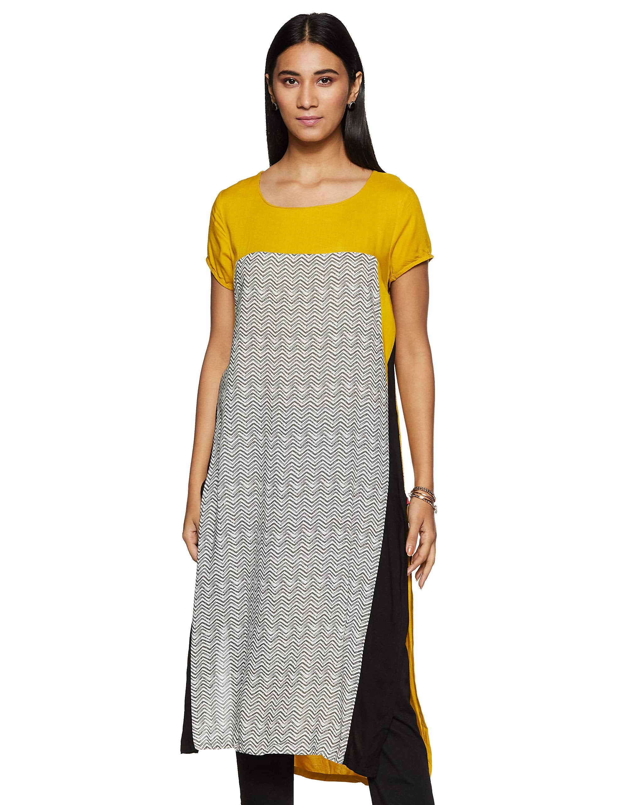 W For Woman Women'S Straight Kurta (16Fe15831-57150_Multi Color_10)