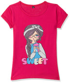 T2F Girls Cotton Regular Fit T-Shirt(Pack of 5)