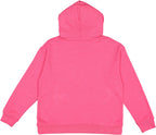LAT Apparel Youth Pullover Fleece Hoodie - X-Large - Vintage Hot Pink