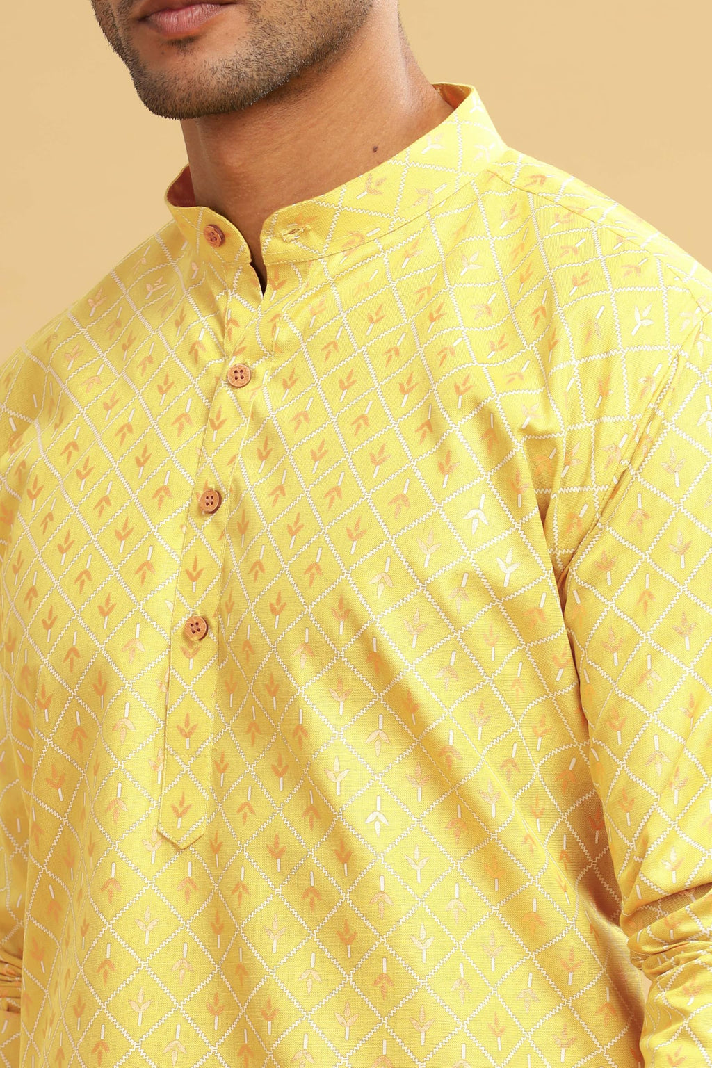 Be Active MenS Traditional Printed Full Sleeves Kurta || Cotton Kurta For Men || Men Kurta For Wedding || Kurta For Men (C-Rf00