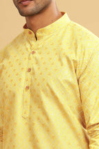 Be Active MenS Traditional Printed Full Sleeves Kurta || Cotton Kurta For Men || Men Kurta For Wedding || Kurta For Men (C-Rf00