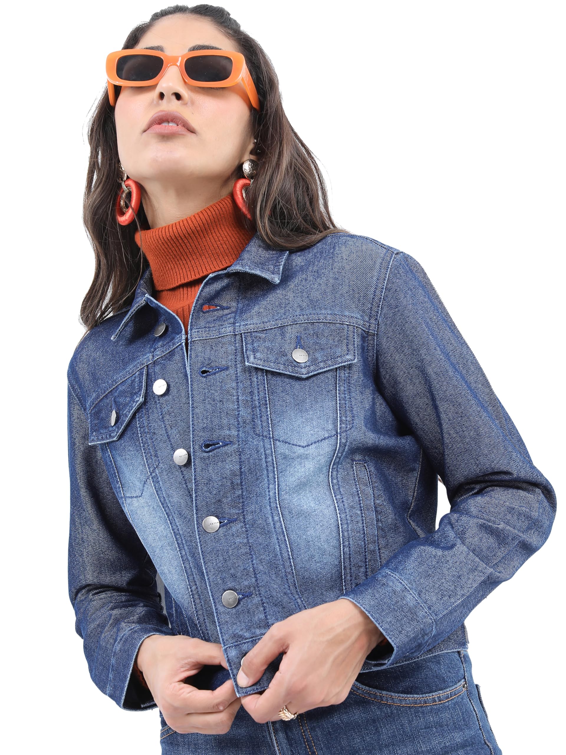 Ketch WomenS A-Line Coat (Khjk000092_Blue