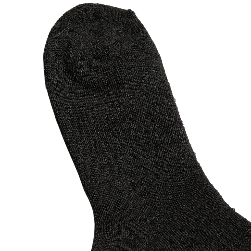 adidas Originals Kids-Boy's/Girl's Trefoil Cushioned Crew Socks (6-Pair), White/Black, Large