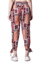 POPWINGS Casual Boho Printed Side Long Slit Trousers for Women || Summer Wear Comfortable Pull-On Women Trousers || Latest Weste
