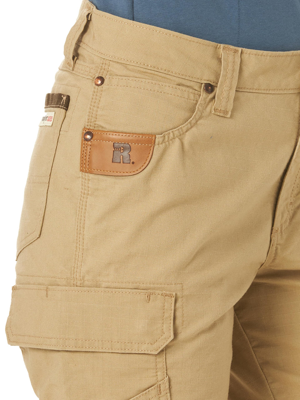 Wrangler Riggs Workwear Women's Ranger Cargo Pant, Golden Khaki, 8W x 34L