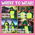 Funziez! Dinosaur Costume - Trex Cosplay - Reptile One Piece Pajama (Green, XX-Large)