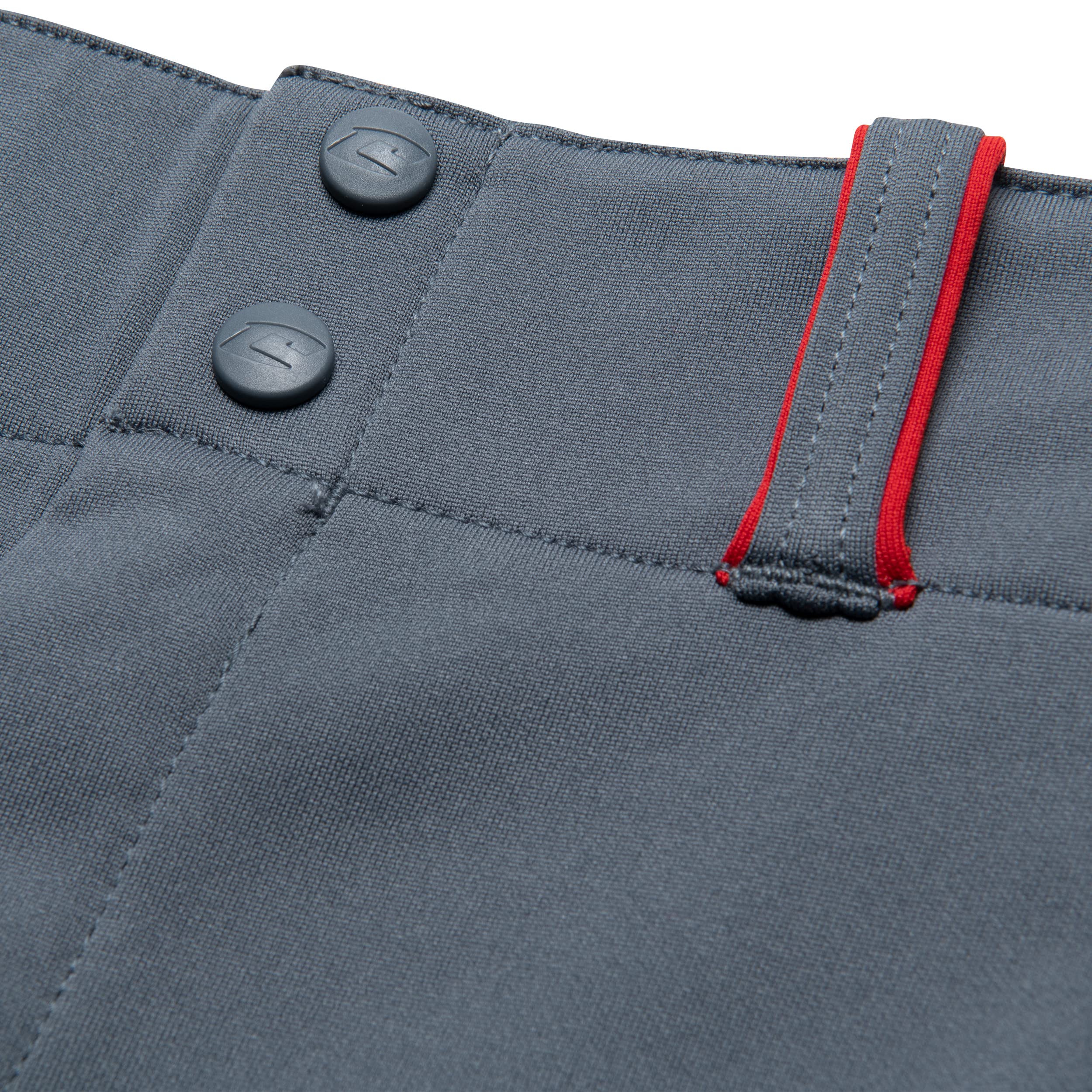 Champro Surge Traditional Low-Rise Fastpitch Softball Pant with Contrast-Color Braid Piping - Small