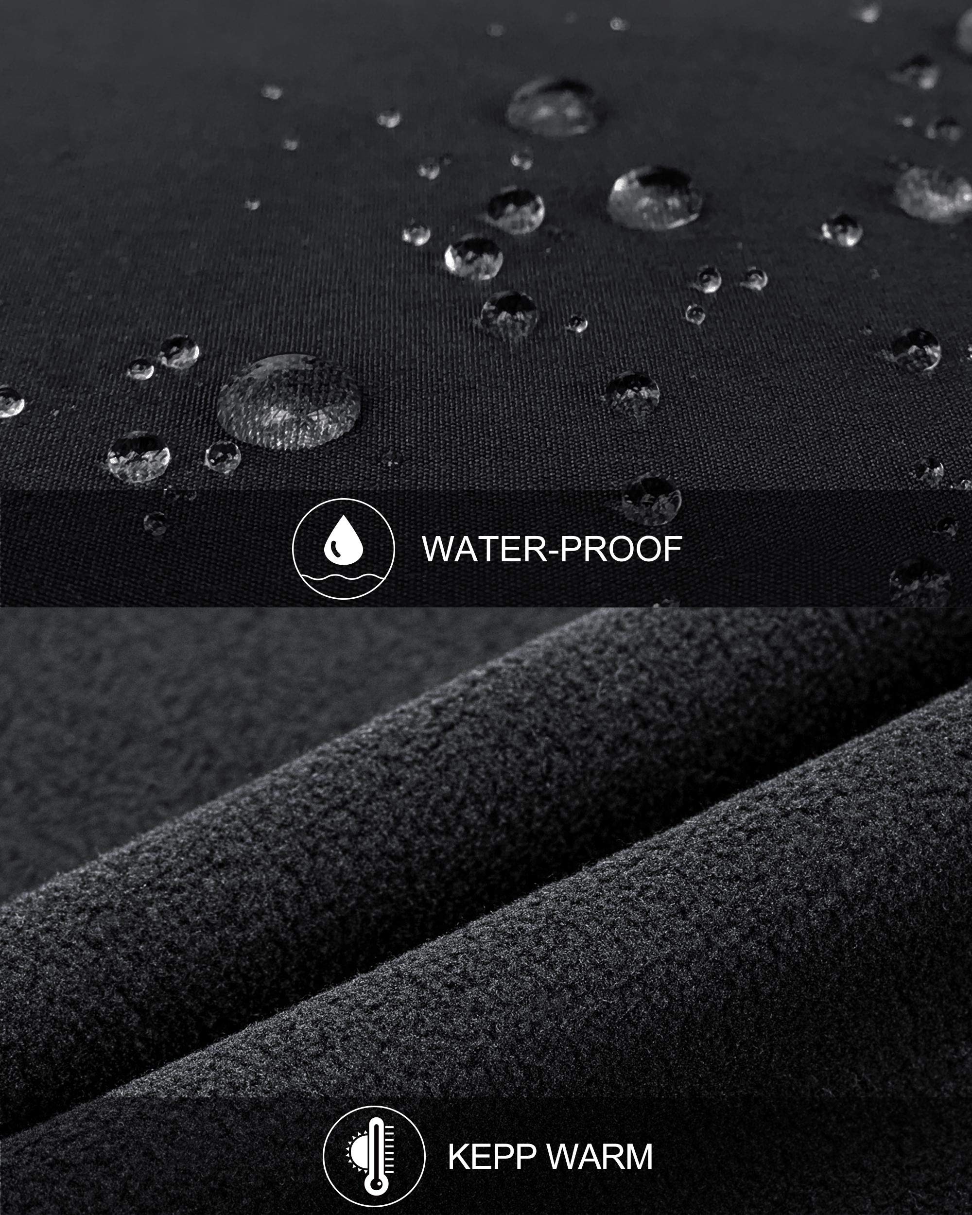 33,000ft Men's Lightweight Softshell Vest Outerwear Zip Up Fleece Lined Windproof Sleeveless Jacket for Golf Running Hiking