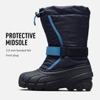 Sorel Youth Unisex Little Children's Flurry Boot - Collegiate Navy, Atmosphere - Size 11