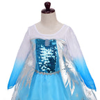 Dressy Daisy Girls' Ice Princess Dress Costume Birthday Halloween Christmas Fancy Party Dresses with Cape Size 6-6X Style B