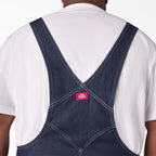 Dickies Men's Denim Bib Overall, Indigo Rigid, 36 x 34
