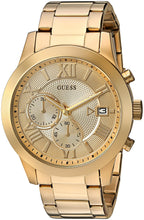 GUESS Gold-Tone Stainless Steel Chronograph Bracelet Watch with Date. Color: Gold-Tone (Model: U0668G4)