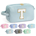 YOOLIFE Teacher Appreciation Gifts - Personalized Monogram Initial Makeup Bags for Women