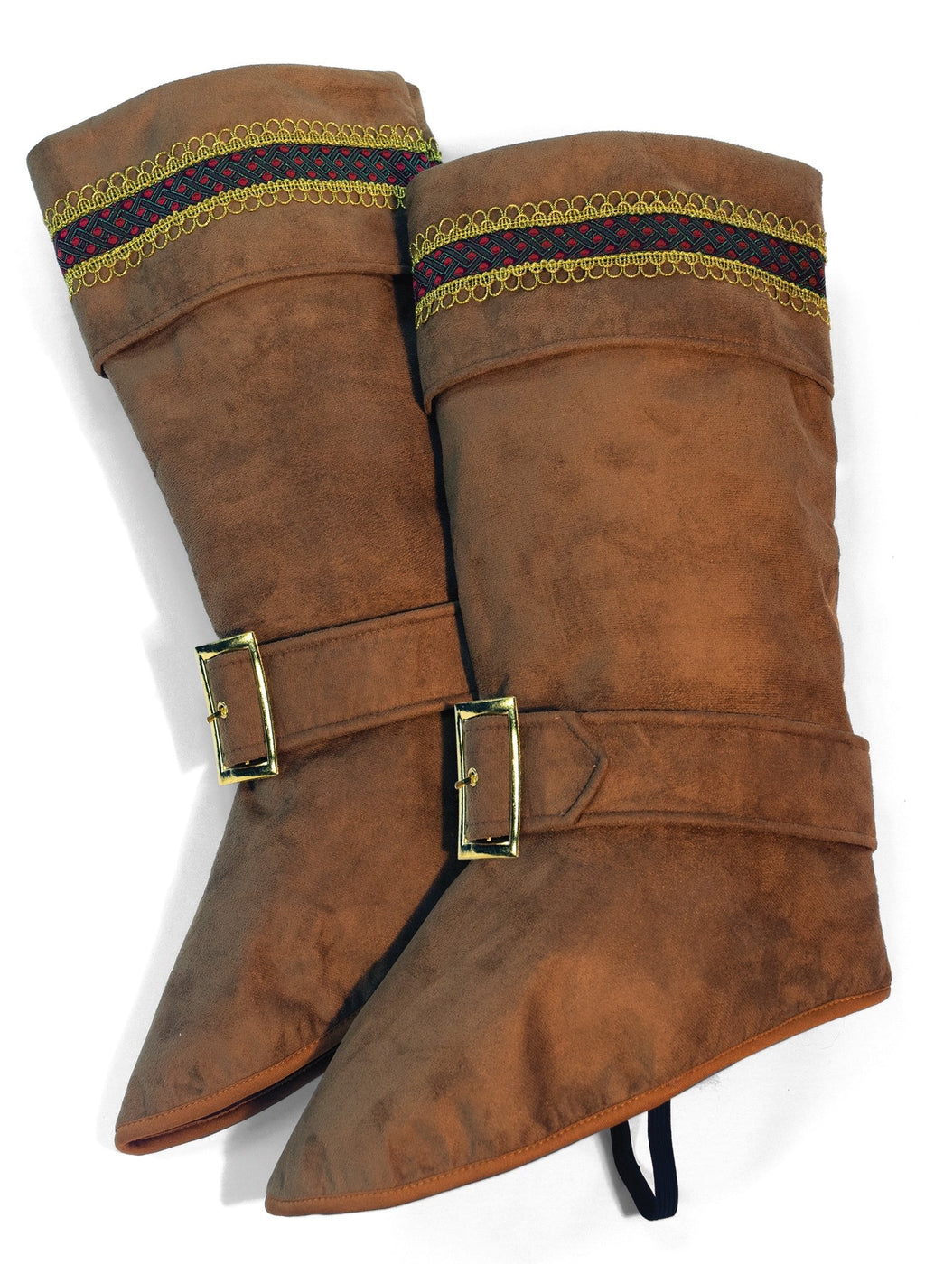 Forum Novelties Men's Deluxe Santa Boot Tops, Brown, One Size