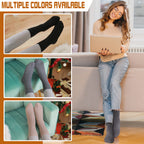 Sandsuced Wool Warm Socks for Women Winter Hiking Thick Boot Thermal Cabin Cozy Crew Work Soft Ladies Socks 5 Pack(Solid Color-E