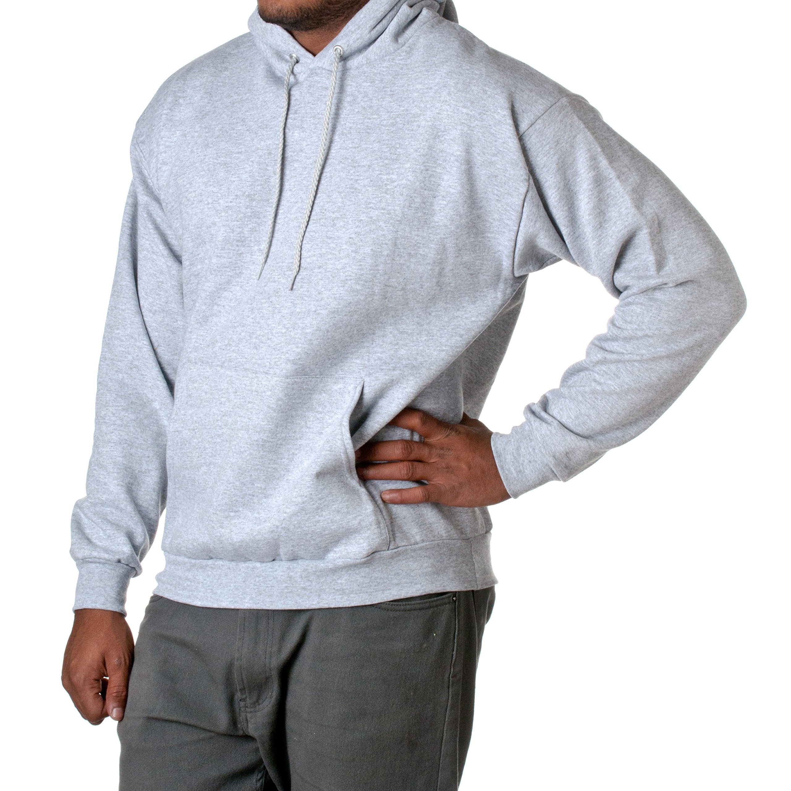 Unisex Ecosmart 5050 Pullover Hooded Sweatshirt - WHITE - S(D0102H7K3U2)