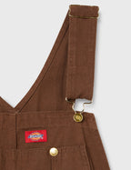 Dickies mens Bib Overalls, Rinsed Timber, 32W x 30L US
