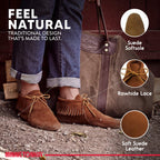 Minnetonka Mens Classic Fringe Boot, Softsole Brown, 11 M US