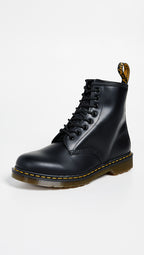 Dr. Martens 1460 Smooth Leather 8 Eye Boot, Black Smooth, 9 Women/8 Men