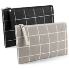 SUMAJU 2 Pcs Small Cosmetic Bag, Multi-Function Canvas Cosmetic Pouch Small Zipper Pouch Makeup Bag Purse Pouches Cute Makeup Po