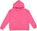 LAT Apparel Youth Pullover Fleece Hoodie - X-Large - Vintage Hot Pink