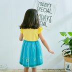 Dressy Daisy Ice Princess Fever Dress Up Clothes Halloween Fancy Party Tulle Skirt Summer Outfit for Baby Girls Size 12-24 Month