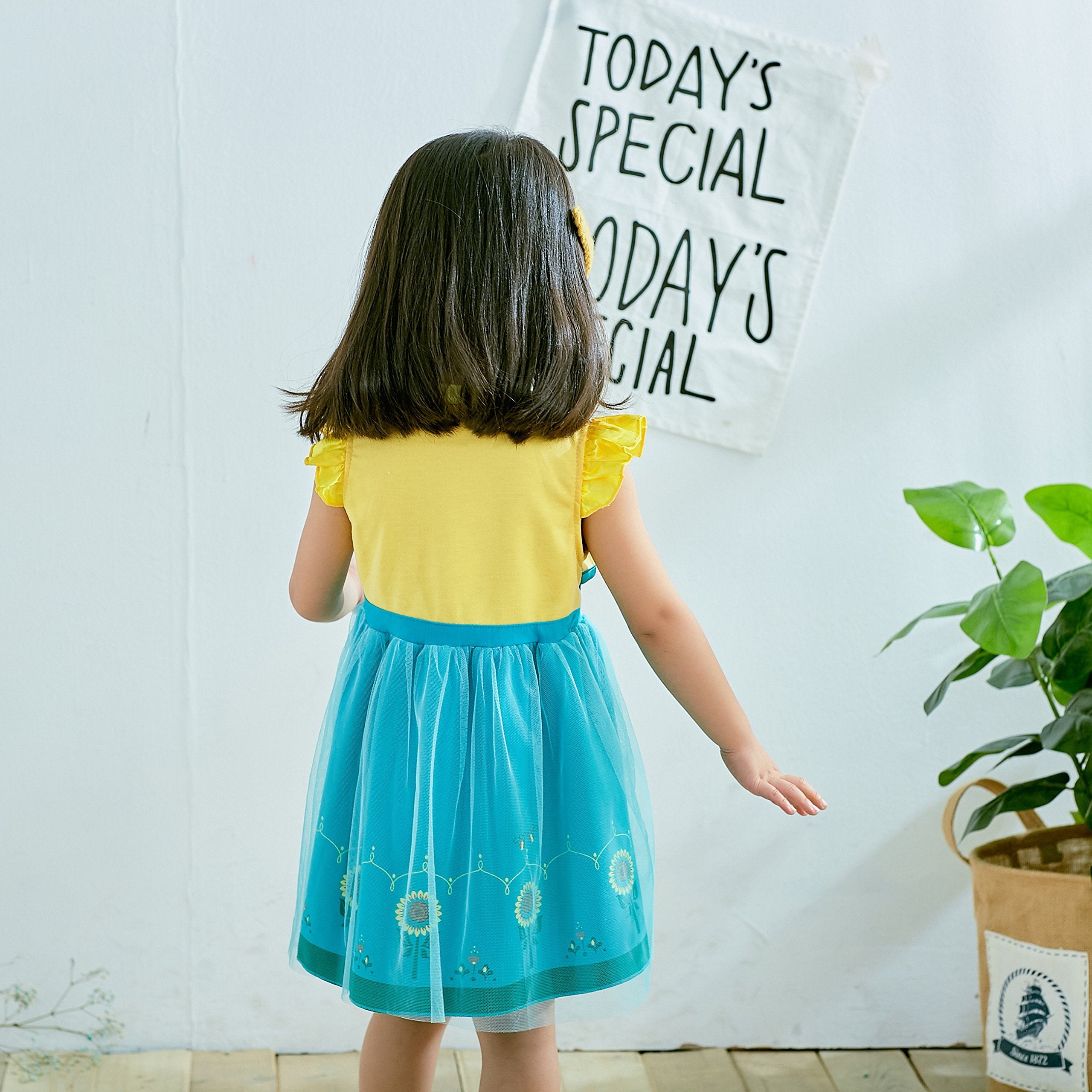 Dressy Daisy Ice Princess Fever Dress Up Clothes Halloween Fancy Party Tulle Skirt Summer Outfit for Baby Girls Size 12-24 Month