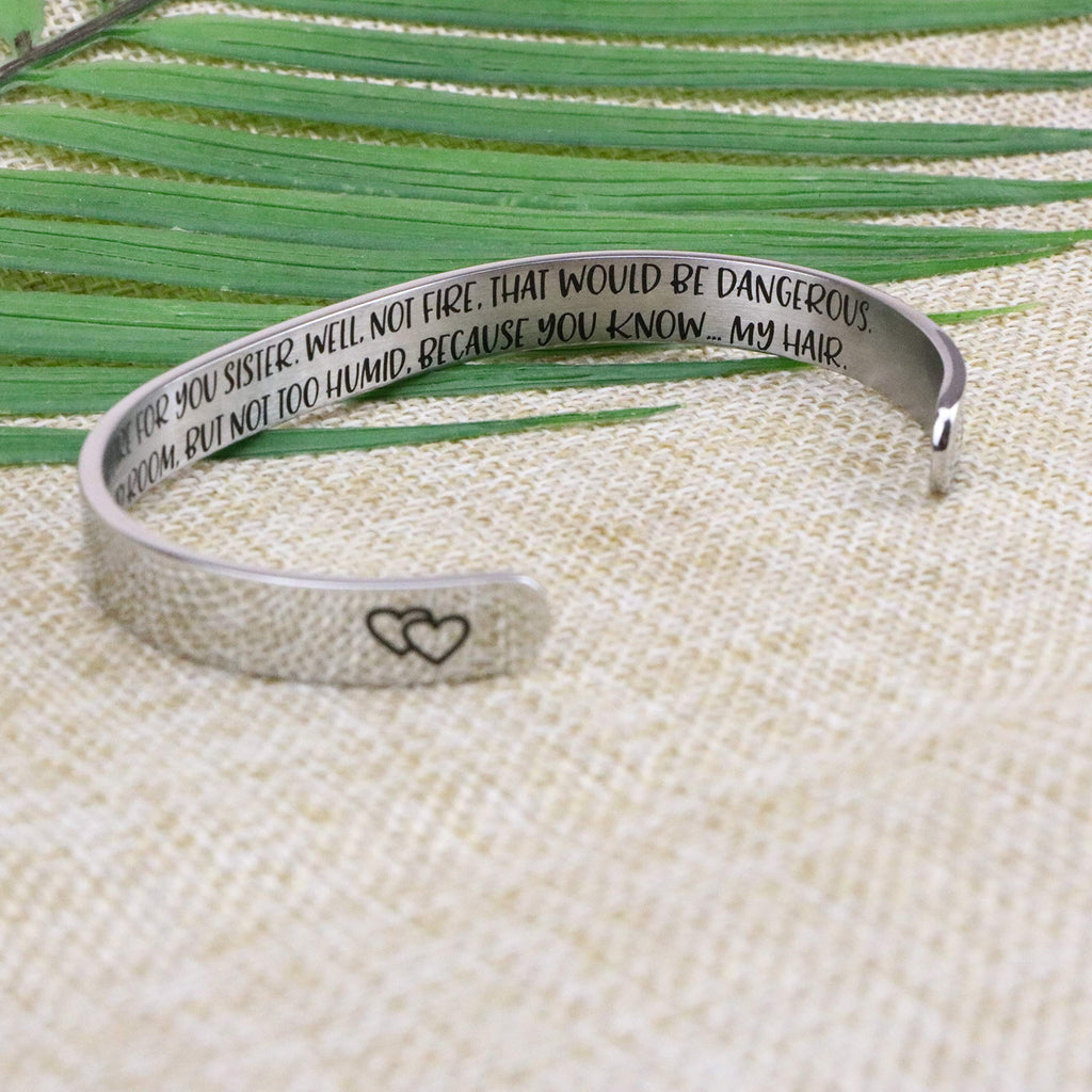 Sisters Gifts from Sister Birthday Gift Ideas for Sister Bracelet for Girls Bracelets Big Sister Jewelry Personalized Engraved S