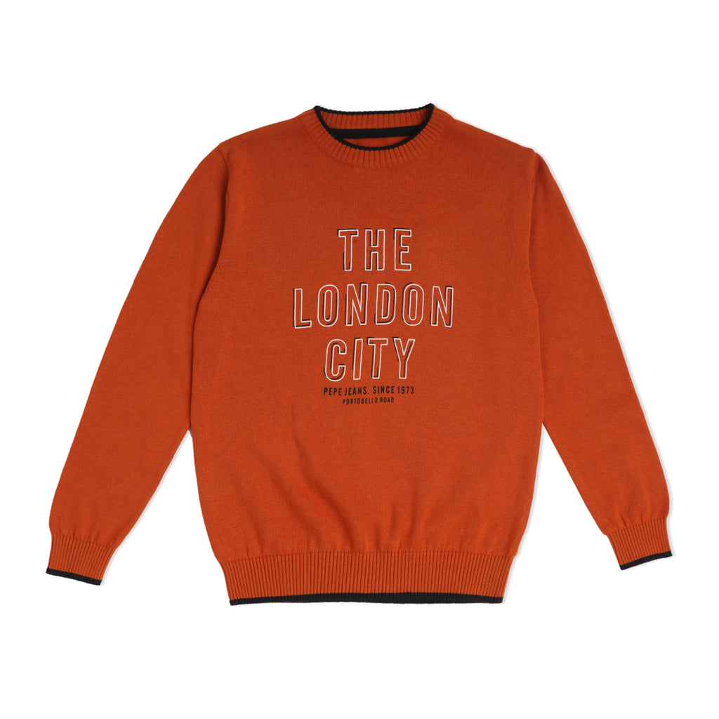 Pepe Jeans BoyS Cotton Classic Sweater (Pb701172_Brick_6)