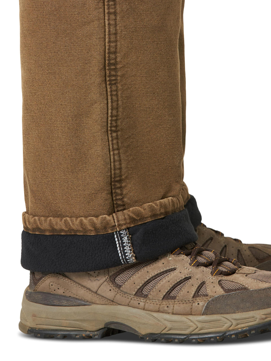 Wrangler Men's Rugged Wear Woodland Thermal Jean ,Night Brown,32x34